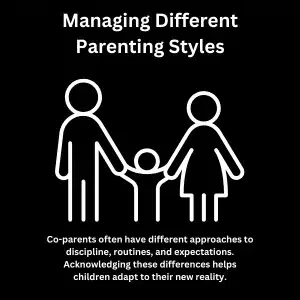 Graphic explains how co-parenting styles differ and why respectful communication matters for kids