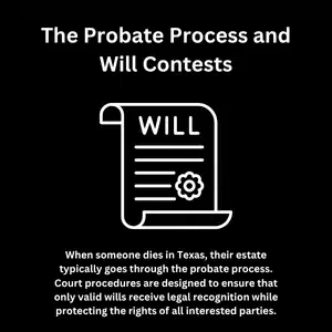 Probate infographic explains how long do you have to contest a will in Texas